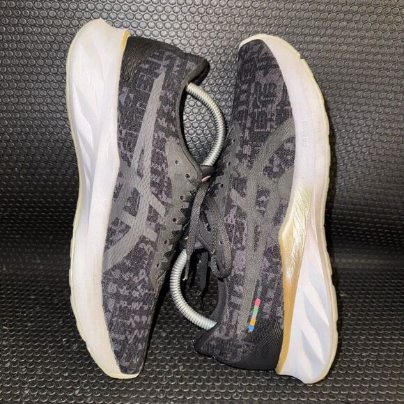 Asics Roadblast Tokyo Black Gold White Athletic Running Shoe Women’s Size 10 - Picture 4 of 8